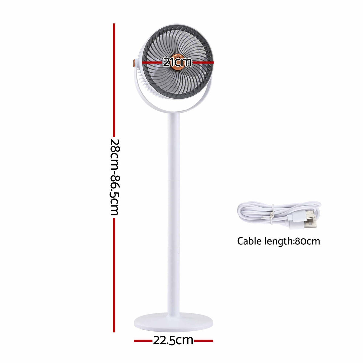 Pet cooling fan dimensions